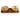 Pair of wooden bowls with painted tomatoes inside, sitting on tray on white background.