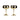 Set of Two Art Deco Gold Champagne Saucers