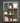 Large Gold Wall Shelf Unit with Three Staggered Tiers