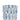 Blue and white patterned vase on a white background