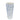 Tall ceramic vase with blue and white pattern on a white background