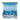 An open blue gift candle set from The Silk Road Collection containing two matching blue patterned candles