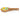 Wooden spoon holder with painted tomatoes on the interior, on white background.