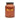 Vintage Style Glass "Sugar" Storage Jar in Amber Gold