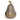 A ribbed glass pumpkin light with a smoky olive-green body and a textured green stem
