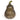 A ribbed glass pumpkin decoration in a smoky olive green color, shown on a clean white background.