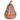 A ribbed, fluted decorative glass pumpkin light with a matching glass stem, on a plain white background.