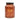 Vintage Style Glass "Tea" Storage Jar in Amber Gold