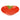 Red tomato kitchen bowl on white background.