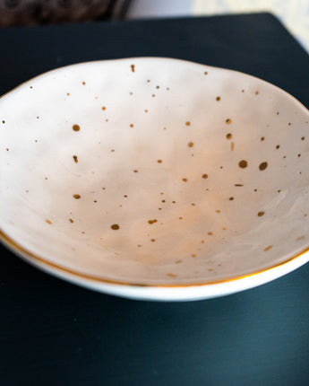 White Dimpled Tapas Bowl