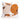 A square white autumnal cushion featuring a raised, tufted design with two pumpkins in cream and orange