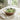 Wooden bowl dish with fresh salad on table stylish kitchen serving bowl
