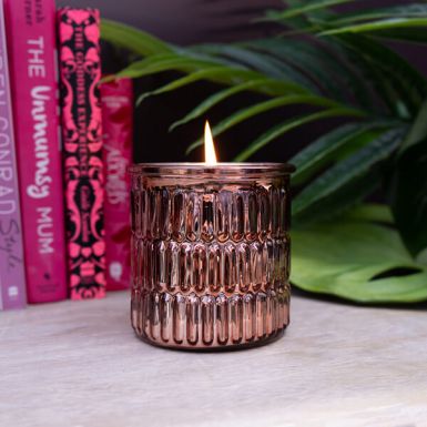 Rose Gold Orange and Cinnamon Scented Candle