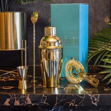 Classic Gold Cocktail Shaker Set