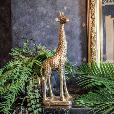 Art Deco Gold Giraffe Ornament
