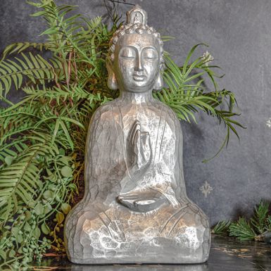 Silver Sitting Buddha